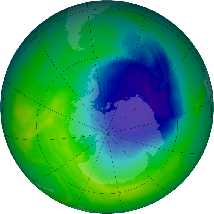 Ozone Map 2000-10-29